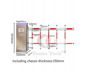 Barrière de parking Zento de haute qualité, étanche IP 55, en acier inoxydable SUS 304, contrôle du trafic, LPR/carte/<span class=keywords><strong>billet</strong></span> - Product Image 3