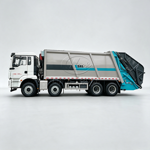 รถบรรทุกอัดขยะขนาดใหญ่ SHACMAN 8x4 33CBM แบบยกท้าย  พร้อมตัวอัดขยะ  แบบพวงมาลัยซ้ายหรือขวา (LHD/RHD)  สำหรับการกำจัดขยะในเมือง - Product Image 2