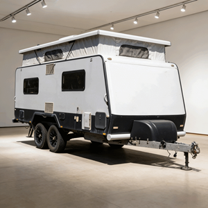 Ecocampor Descuento por Compra al por Mayor <span class=keywords><strong>Caravana</strong></span> Todoterreno Ligera de 13 pies con Techo Elevable Remolque de Fibra de Vidrio RV Estándar Australiano en Venta - Product Image 1