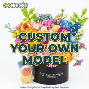 Set di Blocchi da Costruzione Personalizzati Gobricks, Mattoncini Compatibili MOC, Fornitura all'Ingrosso per Modelli di Fiori e Insetti - Product Image 1