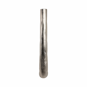 Vaso da terra in metallo alto con finitura martellata, decorazione d'arredo per soggiorno - Product Image 2