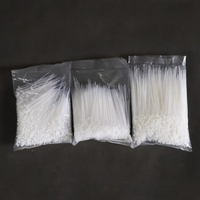 Accessoires de décoration de fête de mariage 1000 pièces attaches de câble en nylon autobloquantes en plastique blanc pour fixer la fête de toile de fond