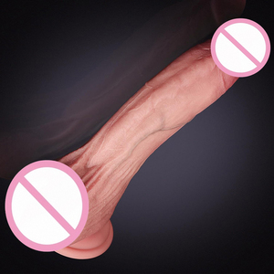 Hochwertige große flüssige Silikon <span class=keywords><strong>dildos</strong></span> Fernbedienung Sexspielzeug Haut ähnlicher riesiger Dildo für Frauen - Product Image 1