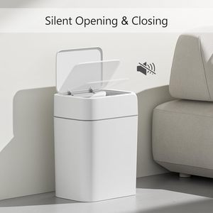 Poubelle Intelligente à Détecteur 12L/16L, Bac à Déchets Étanche en Plastique pour Chambre, Salon, Salle de Bain et Cuisine - Product Image 4