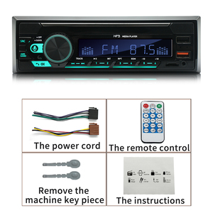 Radio Estéreo para Auto de Un Solo DIN, Transmisor FM, 2 USB de Carga Rápida, 7 Colores RGB, BT, AUX, Reproductor de <span class=keywords><strong>MP3</strong></span> para Auto - Product Image 6