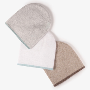 Tissu en mélange de fourrure de <span class=keywords><strong>lapin</strong></span> de haute qualité à double face, couleur unie minimaliste, unisexe, pour l'extérieur et la maison, tricot chaud, broderie 3D - Product Image 3