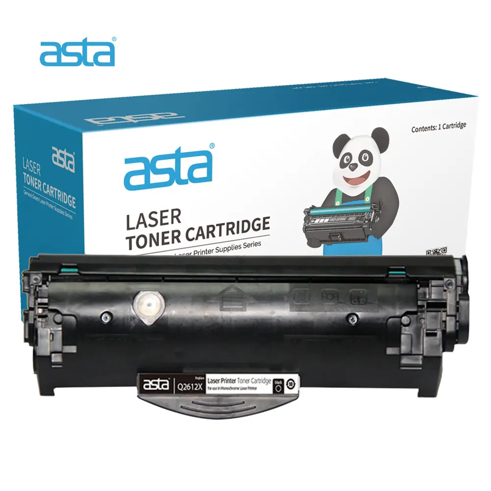 Asta Zwarte Tonercartridge Q2612x 2612x 12x Compatibel Voor Hp Fabriek Hoge Kwaliteit Groothandel Rekruut Merkagenten