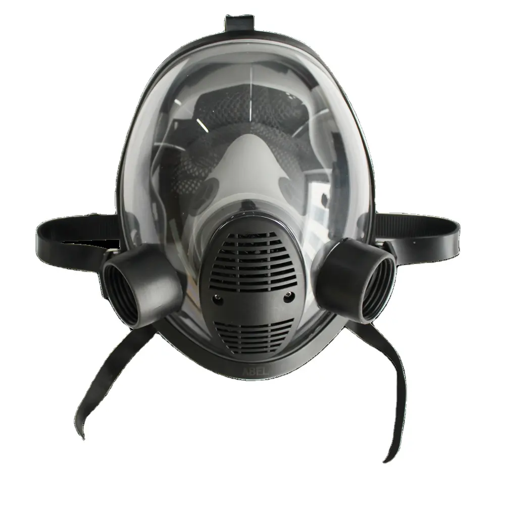 China Gas Mask Manufacturer Supplied Spherical Full Face Mask Activated Carbon Filter Gas Mask