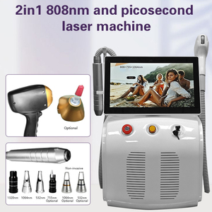 เครื่องกำจัดขนด้วยเลเซอร์ไดโอด 2 in 1 แบบพกพา กำจัดขนถาวร กำจัดรอยสัก 808 755 1064 สำหรับกำจัดขนและกำจัดรอยสัก - Product Image 2
