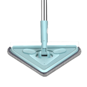 Fabriek Groothandel Microfiber Stofzwabber Huishoudelijke Reiniging Lange Steel Roterende Driehoek Dweil Reinigingsvloer - Product Image 2