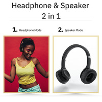 DOQAUS VOGUE9 Classic Hybrid Brevet Design Haut-parleur et casque 2-en-1 Computer Studio Professional Wireless Stereo Earphone