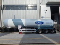 Semirremolque Tanque de Transporte de Oxígeno y Nitrógeno Líquido a Baja Temperatura Criogénica
