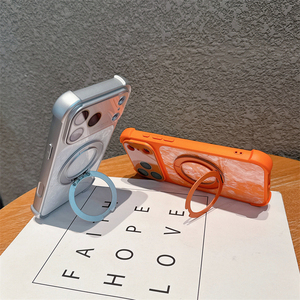 เคสโทรศัพท์แบบเต็มตัวกันกระแทก ชุบทอง พร้อมวงแหวนแม่เหล็ก 360 องศา สำหรับ iPhone 18 17 Pro Max 16 Pro  วัสดุ PC TPU ป้องกันการตก - Product Image 3