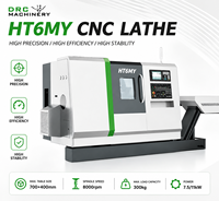 Tour CNC FANUC HT6MY à axe Y, usinage de haute précision, coupe lourde, usinage tout-en-un