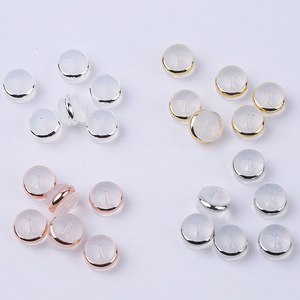 Bouchons d'oreilles en silicone pour bijoux, plaqués or, en forme de hamburger, pour boucles d'oreilles, accessoires de bricolage, taille 8 mm - Product Image 4