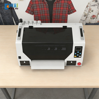 Printer DTF KECAI Customized A3 33cm Dual Head XP600 dengan Perangkat Lunak RINN dan Platform Hisap untuk Pencetakan Kain
