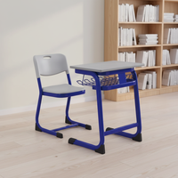 Meubles scolaires, ensemble bureau et chaise pour un seul élève, hauteur réglable, bureau et chaise pour enfants, collège