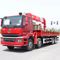Camión de Carga Pesada Shacman 8x4 con Grúa Hidráulica de 14 Toneladas, Motor Weichai, Monitoreo Remoto, al Mejor Precio