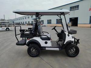 Meilleure vente de voiturette de golf électrique 4 places à l'aéroport <span class=keywords><strong>Meilleur</strong></span> prix Blue Lifted Golf Buggy - Product Image 6
