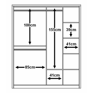 Factory Direct <strong>Sales</strong> Modern Design Bedroom Furniture <strong>Wardrobe</strong> <strong>Mirrored</strong> <strong>Wardrobe</strong> Design <strong>Wardrobe</strong> Design with Mirror - Product Image 6