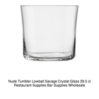 Verre à whisky Savage Lowball 29,5 cl H 7,7 cm Ø 8,6 cm Cristal Nude