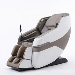 Full Body Massage Chair Electric Railless 31-60 Airbags Multi Point Massage Home Use White Brown Color - Product Image 2