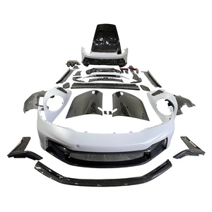 ชุดแต่งตัวถังคาร์บอนไฟเบอร์แบบกึ่งแห้งสไตล์ GT3 RS พร้อมกันชนหน้า-หลัง สปอยเลอร์ ฝากระโปรง สำหรับ Porsche Carrera S 992 911 ปี 2018-2024 - Product Image 1