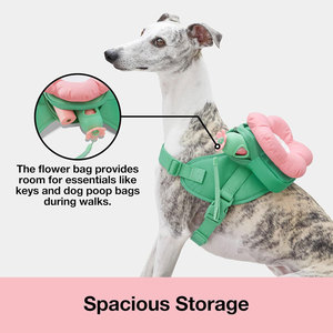Custom Flora Dog Harness Set Adjustable No Pull Dog Harness and Leash Set Dog Harness Vest Soft Padded OEM Dog Harness Set - Product Image 4