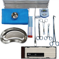 Kit d'instruments chirurgicaux FIDA pour l'insertion et le retrait de DIU, kit d'implantation manuel en acier inoxydable, certifié CE, classe I, pour hôpital