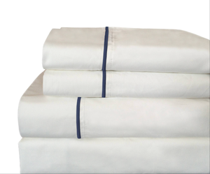 Set di lenzuola e federa con ricamo in cotone 100% Percale singolo 200TC - Product Image 3