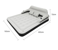 Lit gonflable doux, épais, simple, coussin d'air, portable, pour l'extérieur, double, maison