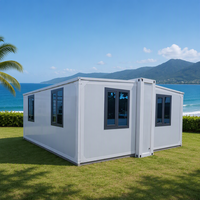 Maison modulaire préfabriquée extensible et mobile en conteneur maritime de 20 pieds