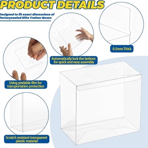 Hot Sale Acrylic TCG Card <b>Display</b> <b>Case</b> Magnetic Lid Customizable Logo Clear Washable for Booster Box Protector for - Product Image 5