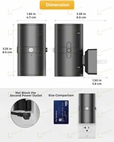 Luz Nocturna LED Moderna LOHAS, Luz Ámbar Suave, Sensor de Movimiento, Enchufe de Pared, para Baño, Pasillo, Dormitorio