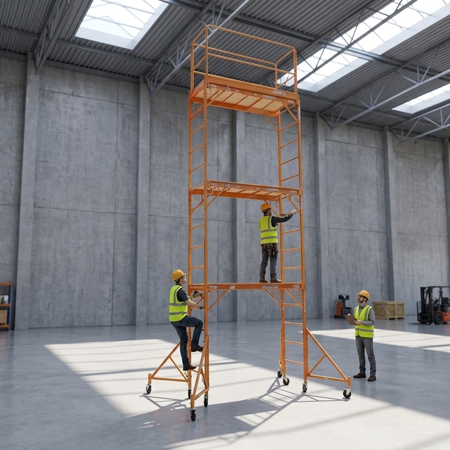 Foldable Steel Aluminium Multi-use Scaffold Lightweight Galvanized Corrosion-resistant High-Strength Scaffolding Frame Easy