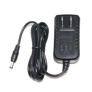 AC to DC 2.1mm 5.5mm Plug with Extra Long 8 Foot Cord 12v 2 Amp US Wall Plug Adapter 12 Volt 2A Power Supply