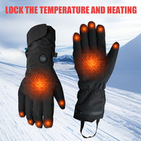 Gants de ski chauffants électriques imperméables personnalisés pour l'hiver, écran tactile, fermeture magnétique, légers, respirants, unisexes