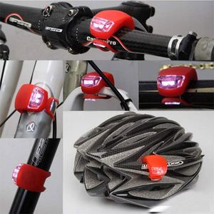 Feux arrière LED en silicone multicolores pour vélo, avec logo, étanches, personnalisables, lumière stroboscopique d'avertissement pour la nuit - Product Image 6