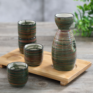 ชุดถ้วยขวดไวน์เซรามิกลายครามสไตล์ญี่ปุ่นแบบกำหนดเอง - Product Image 4