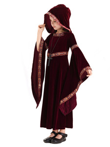 Costume <span class=keywords><strong>da</strong></span> donna in pile per donna vestito <span class=keywords><strong>da</strong></span> famiglia mantella vampiro <span class=keywords><strong>da</strong></span> strega principessa strega medievale Costume <span class=keywords><strong>da</strong></span> strega selvaggia - Product Image 5