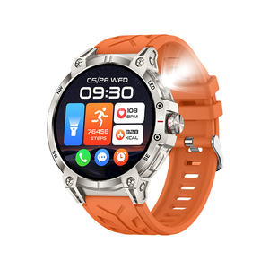 Açık spor el feneri pusula ile akıllı saat 1.8 inç HD büyük ekran BT çağrı su geçirmez sağlık erkekler akıllı saat KC89 - Product Image 6