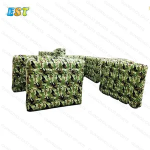 Full Printing Inflatable Air Paintball Wall Outdoor Paintball Arena Equipment