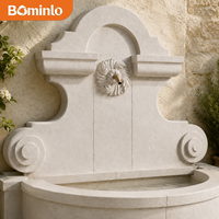 Fontaine commerciale en marbre sculpté à la main, design moderne, résistante à l'eau, durable, pour intérieur/extérieur, décoration d'hôtel