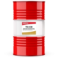 Sinopec Caterpillar TO-4 50 Liquide de transmission résistant CAT Fluide d'entraînement Norme API de tambour de 55 gallons pour véhicules diesel