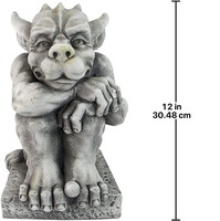 Statue Gargoyle Gothique Gaspar Watcher Soul, Art Déco, Effet Finition Pierre Antique, Décoration d'Intérieur Halloween, Artisanat en Résine