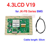 JIKONG JKBMS V19 BMS Écran tactile LCD de 4.3 pouces Android 9.0 OS 64GB RAM Stockage d'énergie Câble 50CM