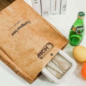 Sac isotherme Tyvek en aluminium kraft lavable pour livraison de repas en extérieur, idéal pour les plats à emporter - Product Image 3