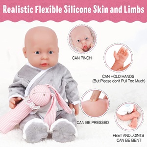 Poupées <span class=keywords><strong>reborn</strong></span> en silicone réalistes de 16 pouces, <span class=keywords><strong>bébés</strong></span> nouveau-nés en silicone - Product Image 5