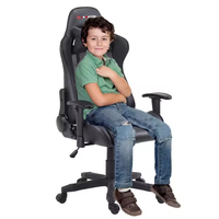 Chaise de bureau pour enfants, chaise de jeu moderne en cuir PU, inclinable à 180 degrés, personnalisable pour enfants