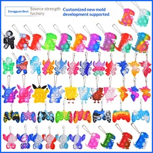 Porte-clés transfrontalier en silicone anti-stress, mini <span class=keywords><strong>souris</strong></span> à bulles, modèle BS0000087, fabriqué en Chine, pour tous - Product Image 2